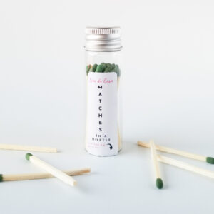 Mini Matches in a Bottle (Green)