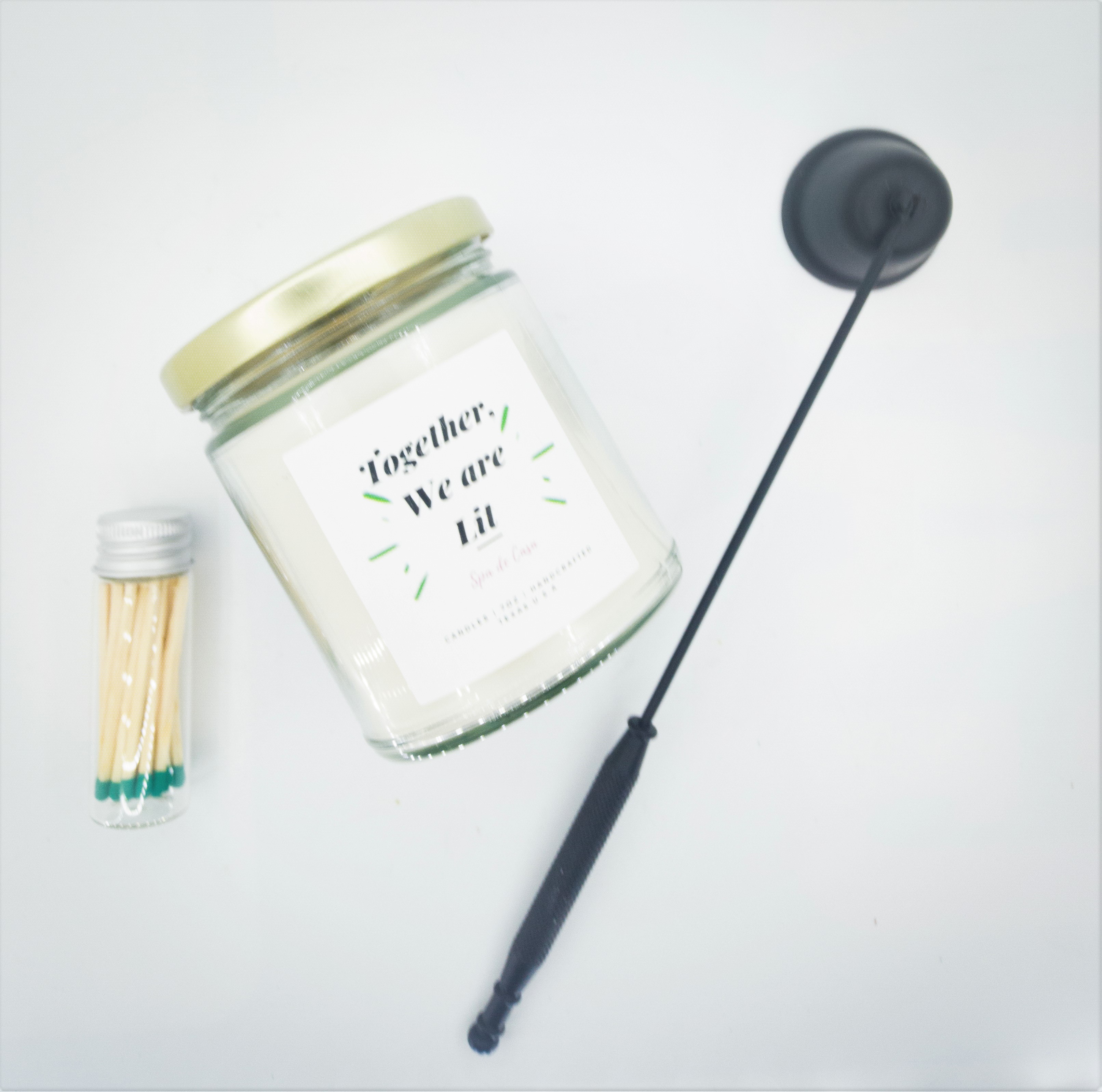 Together We are Lit- Candle Matches and Snuffer Bundle
