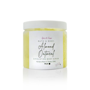 Almond Oatmeal Exfoliating Body Scrub with Niacinamide and Vitamin E -6oz